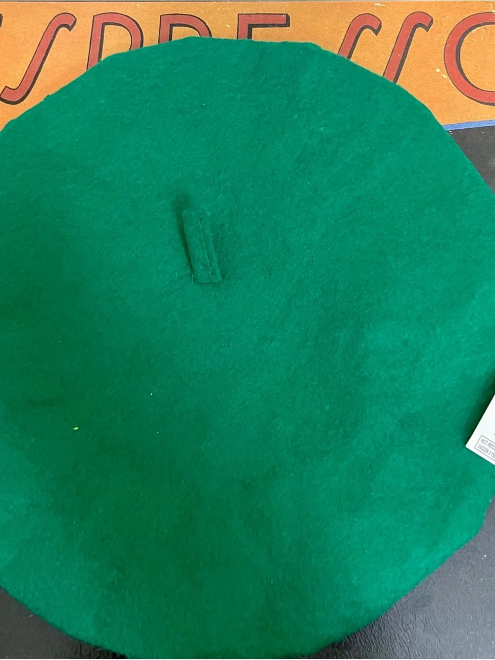 4 Felt French Berets Costume Set in Blue Red Yellow Green NWT